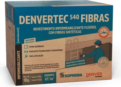 Denvertec 540 Fibras, revestimento flexível com fibras